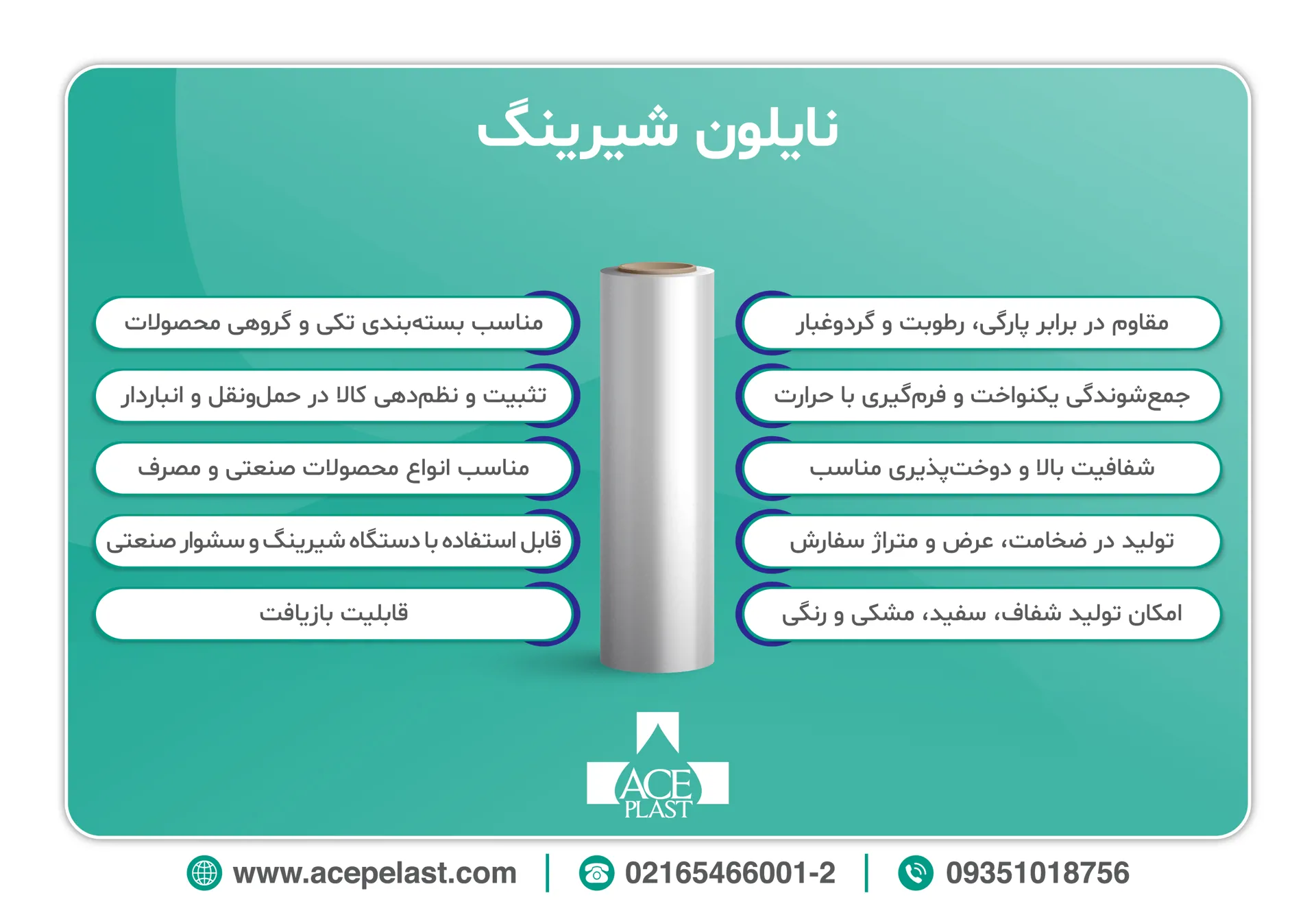 اینفوگرافیک نایلون شیرینگ